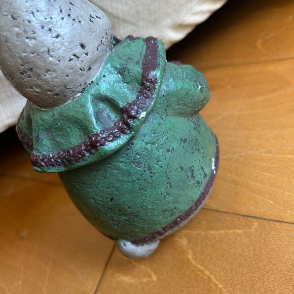 Paper Mache Plaster Easter Bunny Country Primitive RabbitBasket 8” - Picture 9 of 12